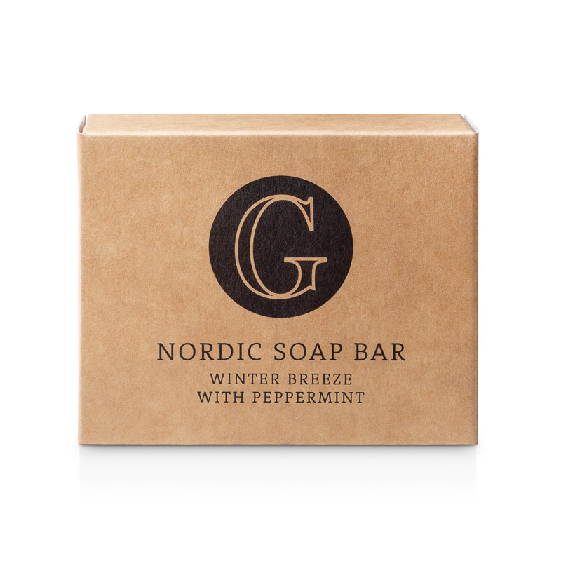Nordic Soap Bar - Winter breeze with peppermint i gruppen Hnder & ftter hos  Nature Cosmetic Group Of Swedish Lapland AB (562-0110)