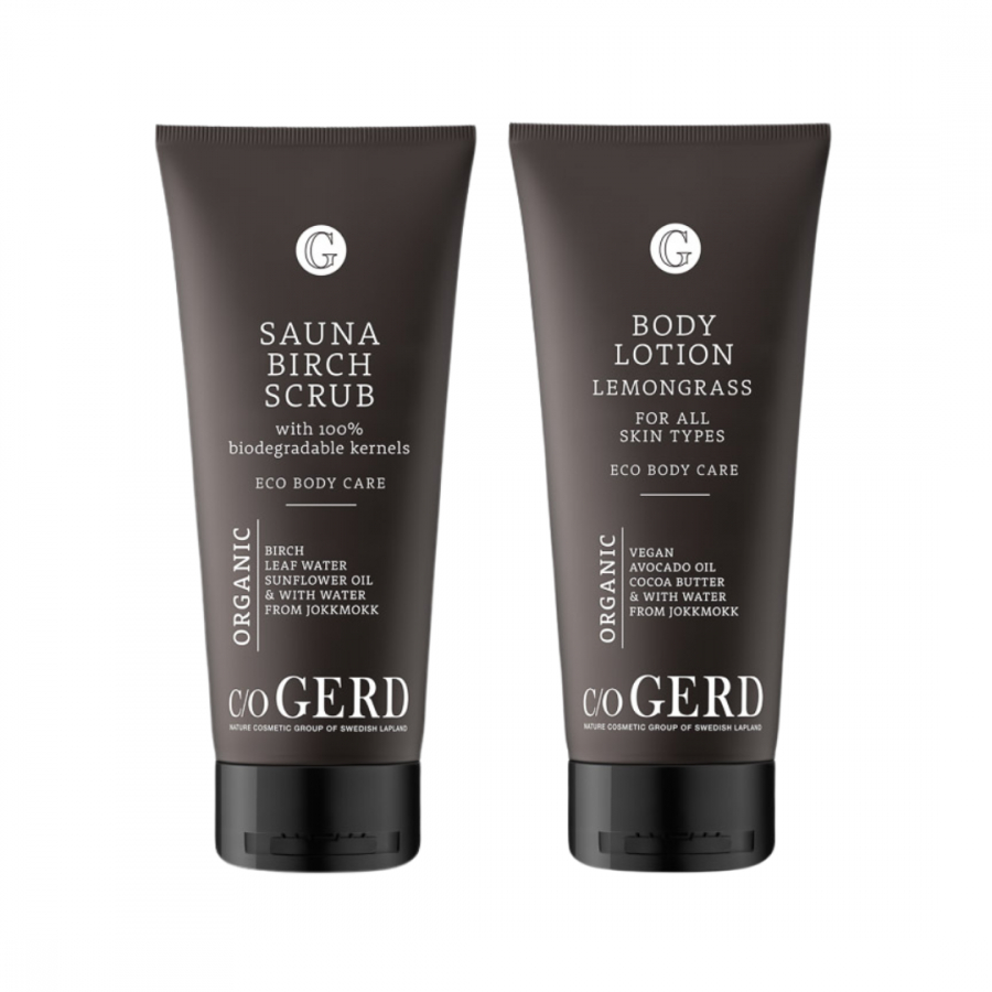 Body Duo Lemongrass i gruppen Kroppsvrd / Body Lotion & Body Oil hos Nature Cosmetic Group Of Swedish Lapland AB (2506B2CLEM)