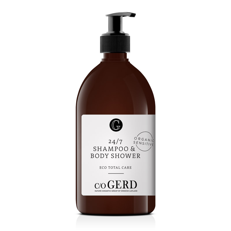 24/7 Shampoo & Body Shower 500ml i gruppen Kroppsvård / Sensitive  hos  Nature Cosmetic Group Of Swedish Lapland AB (315-0500)