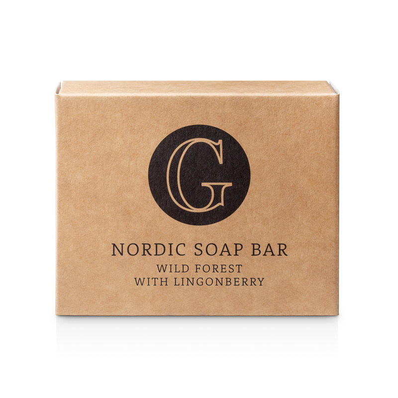 Nordic Soap Bar - Wild Forest with Lingonberry i gruppen Händer & fötter / Handtvål hos  Nature Cosmetic Group Of Swedish Lapland AB (561-0110)