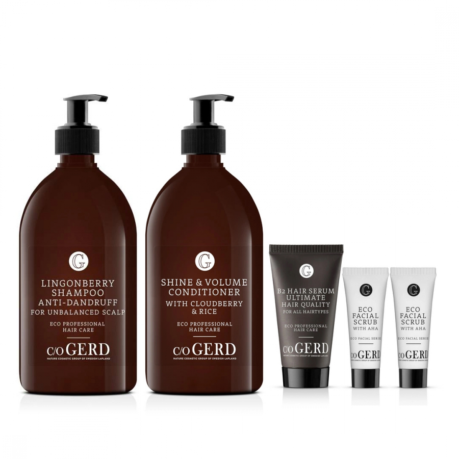DETOXKIT - HÅRTYP OBALANS I HÅRBOTTEN FINT HÅR i gruppen Hårvård / Hårvård detoxkur hos Nature Cosmetic Group Of Swedish Lapland AB (DETOXLINGONBERRYFINEHAIR)